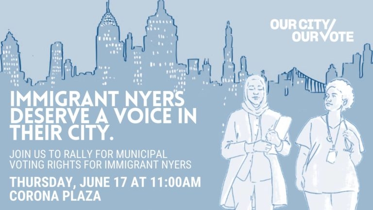 Our City Our Vote Rally for One Million Voices